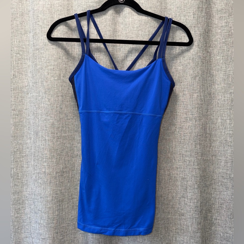 Lucy Vibrant Blue workout Top small